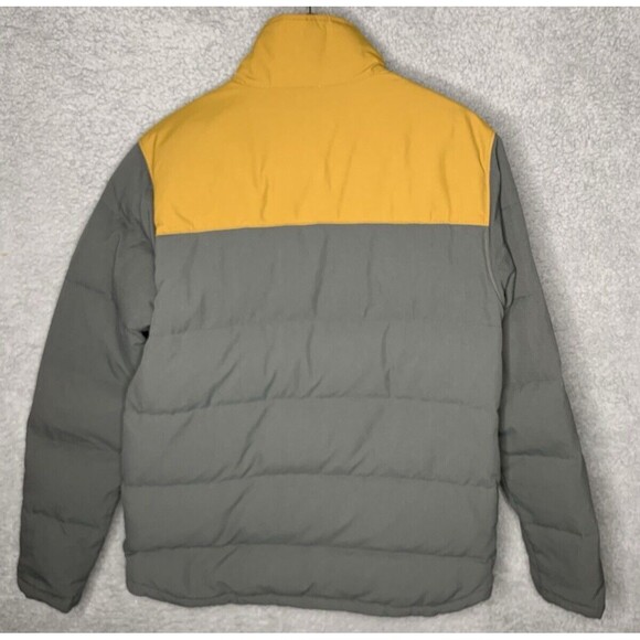 Patagonia Bivy Duck Down Jacket Mens Medium Puffer Coat 28322 Forge Grey Tan - Picture 6 of 16